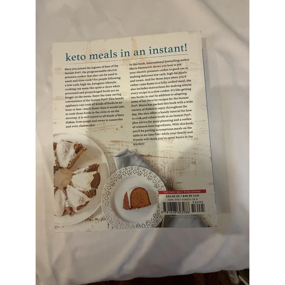 Keto Instant Pot Maria Emmerich 130+ Low Carb Recipes Pressure Slow Cooker